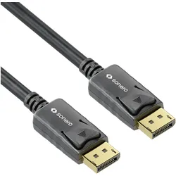 Sonero Kabel 4K Displayport 1.2 Stecker   Stecker, 4K/60Hz, 5 m (5 m), Videokabel, Schwarz