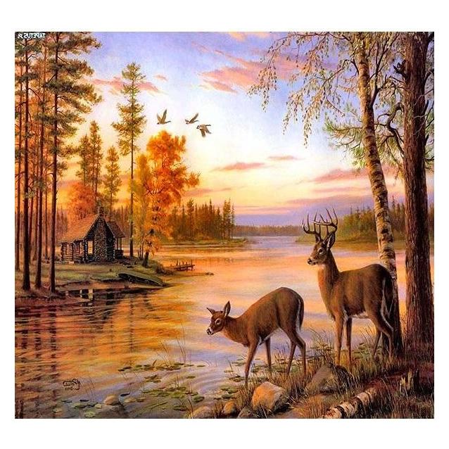 Norimpex 5D-Diamantmosaik - Hirsch 40x30cm (54618817)