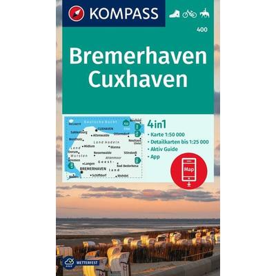 KOMPASS Wanderkarte 400 Bremerhaven-Cuxhaven 1:50.000, Sonstige von , KOMPASS Freytag & Berndt, 978-3-99121-502-8