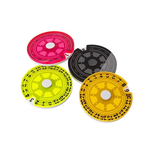 Set van 4 Life Counters meertalige wijzerplaten in Spaans van premium acryl voor maximaal 21 levenspunten