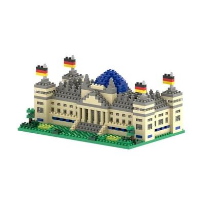BRIXIES 200136 - Reichstag Berlin, 3D Konstruktionsbausatz aus Ministeinen, 651 Teile