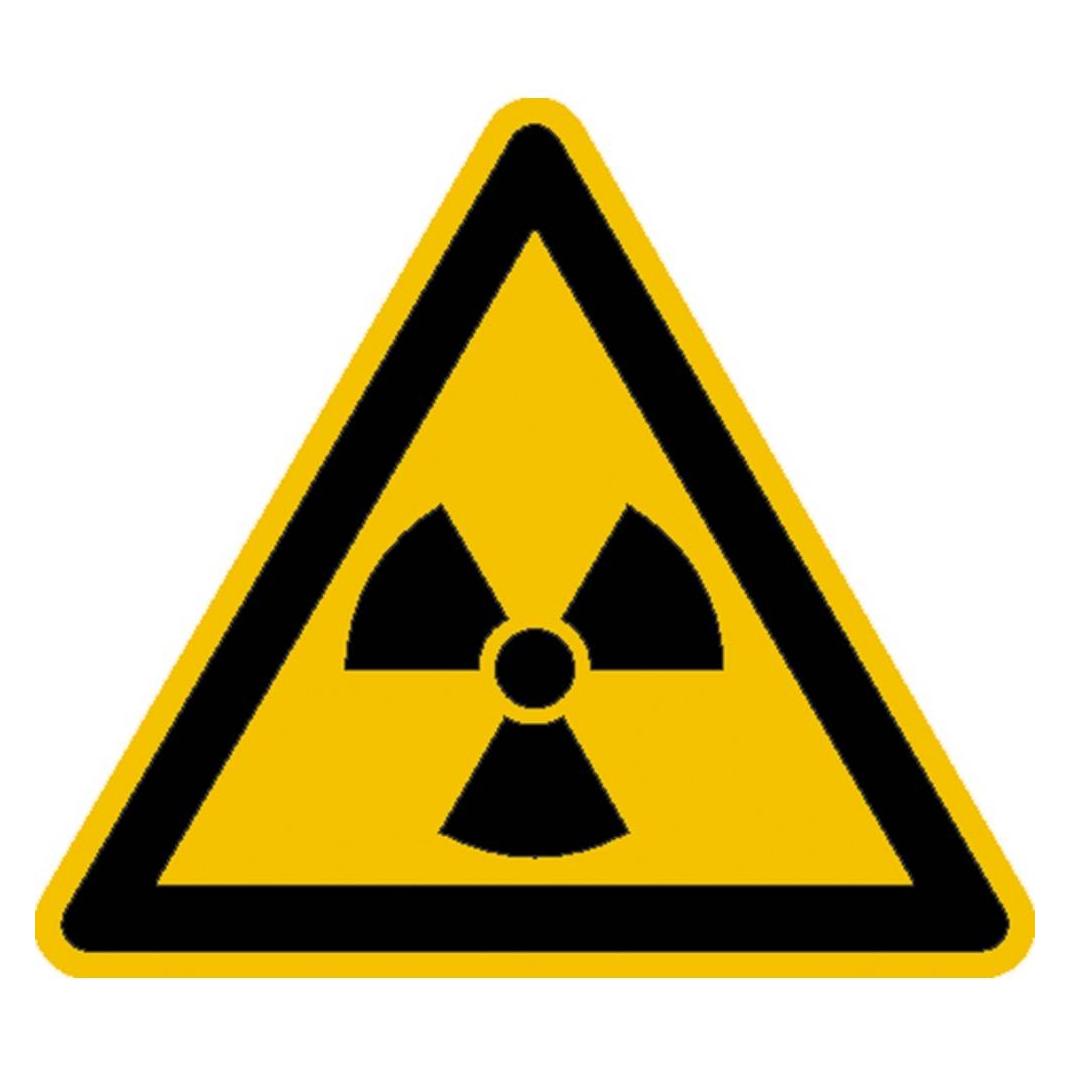Wolk Warnschild Radioaktive Stoffe oder ionisierende Strahlung Folie (21.0177)