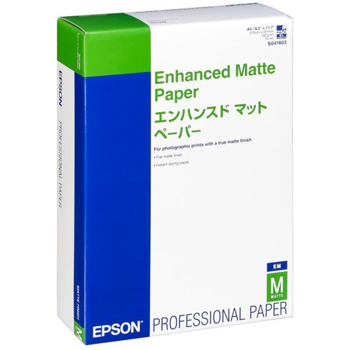 Epson Enhanced Matte Paper A 4, 250 Blatt, 192 g S 041718