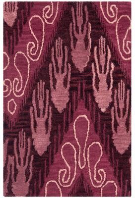 SAFAVIEH Handmade Ikat Ansley Modern Wool Rug