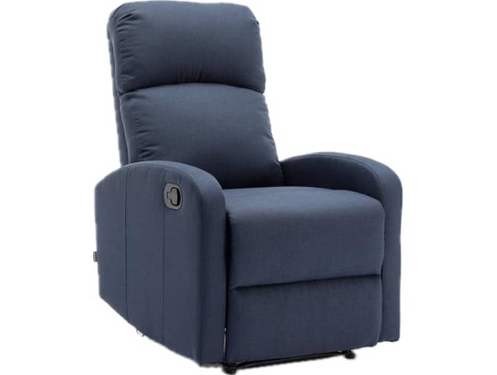 ASTAN HOGAR Fernsehsessel Modern Relaxsessel Premium Plus AH-AR30610DN Denimblau Polyester-Baumwolle-Mischung 3 Positionen Reclinierbar Wohnzimmer Entspannen