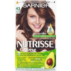 2x Garnier, Haarfarbe, Nutrisse Classic (43 Goldbraun)