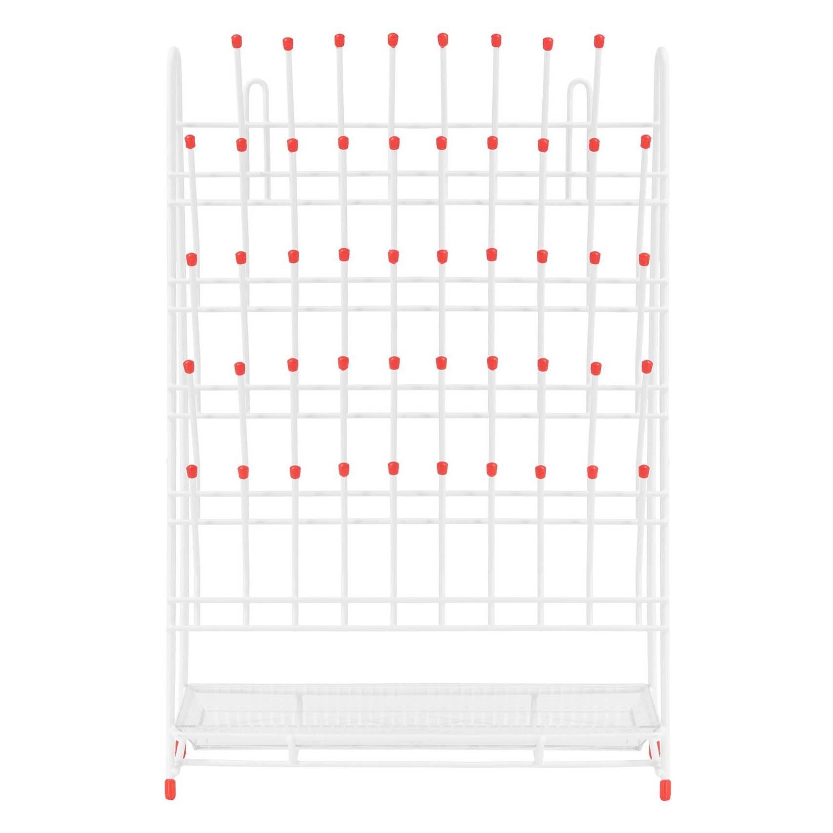 Steinberg Labor-Abtropfgestell Abtropfgestell Labortrockner 48 Steckplätze Stahl+PVC (SBS-LA-32)