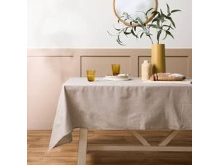 Nappe enduite coton lin Laurie