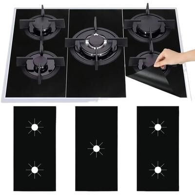 Inspire Curations CleanShield Gas Stove Guard Set Reusable Stove Surface Protection Mats (3 Piece) CleanShield Gas Stove Guard Set Reusable Stove Surface Protection Mats (3 Piece)