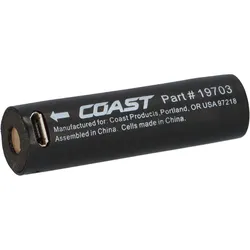 Coast Ersatzakku für HP5R/A22R Li-Poly 3,7V 650mAh mit Micro-USB-Anschluss
