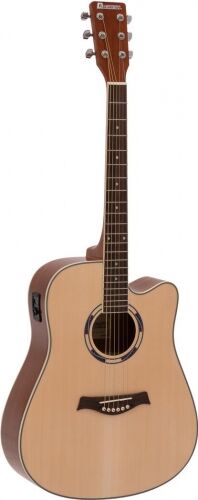 Dimavery JK-500 Western Guitar, cutaway, nature TILBUD NU