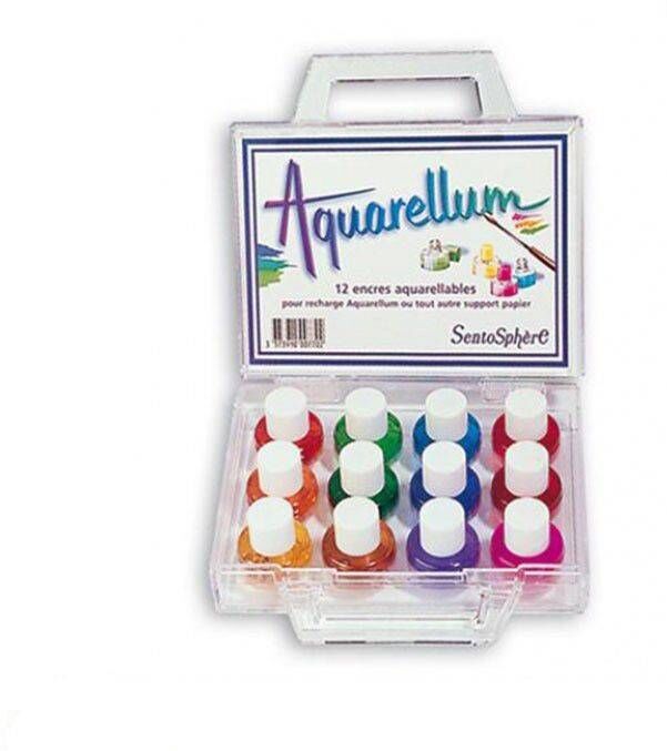 SentoSphère Valisette 12 encres Aquarellum
