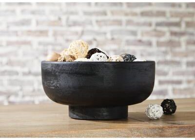 "Signature Design by Ashley Brynnington Black Bowl - 12""W x 12""D x 6""H"