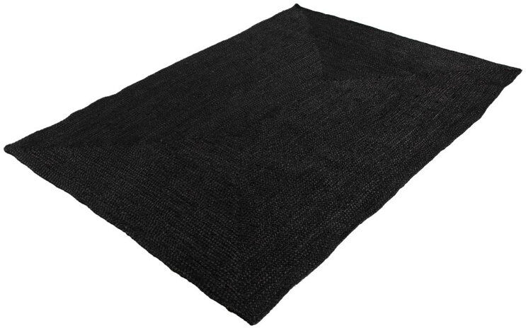 Carpetfine Nele Jute Rug Anthracite Rectangle 60 x 100 cm