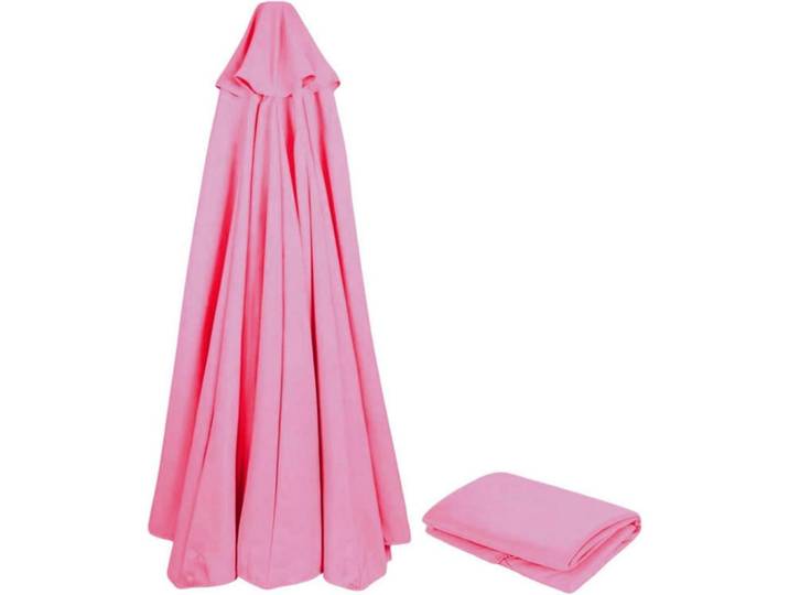 Sonnenschirm Ersatzbezug 300 cm 8 Streben Pink UV-Schutz 80 Windfest, 300x300 cm, Sonnenschutz, Sonnenschirme