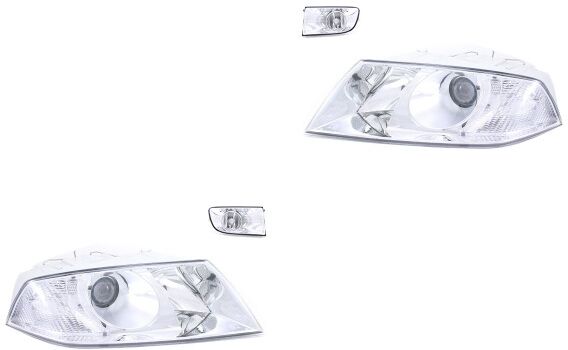 NP24 Scheinwerfer Set Halogen kompatibel zu Skoda Octavia 1Z 04 - 08 DE H1 H7 +Nebel