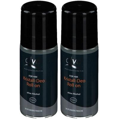 FOR HIM Roll-on Deo Kristall alva 2x 2x50 ml Stifte