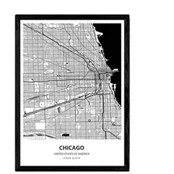 POSTER Chicago - Usa A4 Rahmenlos