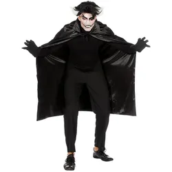 Metamorph Schwarzes Vampircape für Erwachsene (One Size)