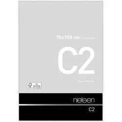 Nielsen Aluminium-Bilderrahmen C2  Weiß glanz / 70 x 100