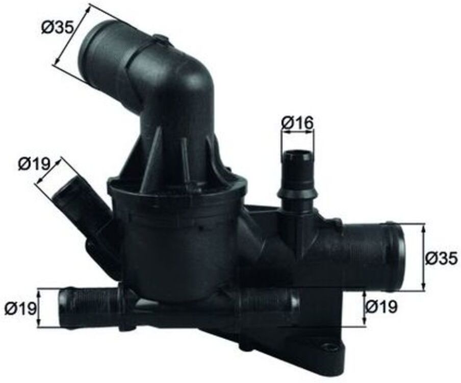 Mahle Termostato, refrigerante TH 54 80