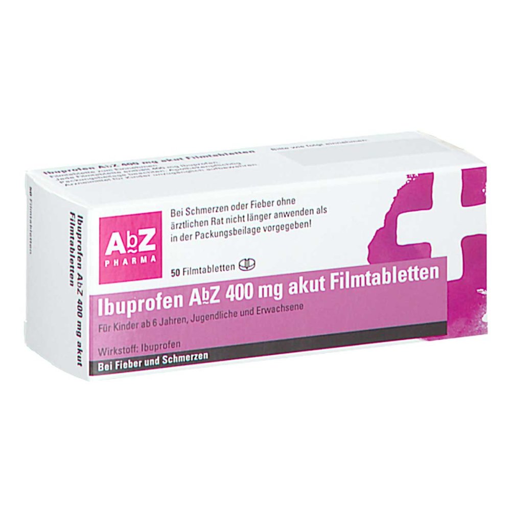 AbZ Pharma GmbH Ibuprofen AbZ 400 mg akut 18029889