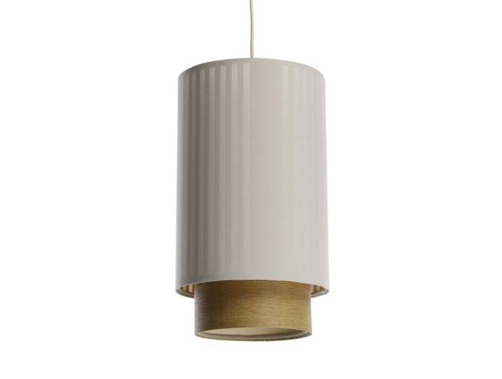 Onzeno Hängeleuchte Beige 20/105 cm, Braun, Kunststoff, E27, 0.3x105x35 cm, Lampen & Leuchten, Innenbeleuchtung, Hängeleuchten, Pendelleuchten