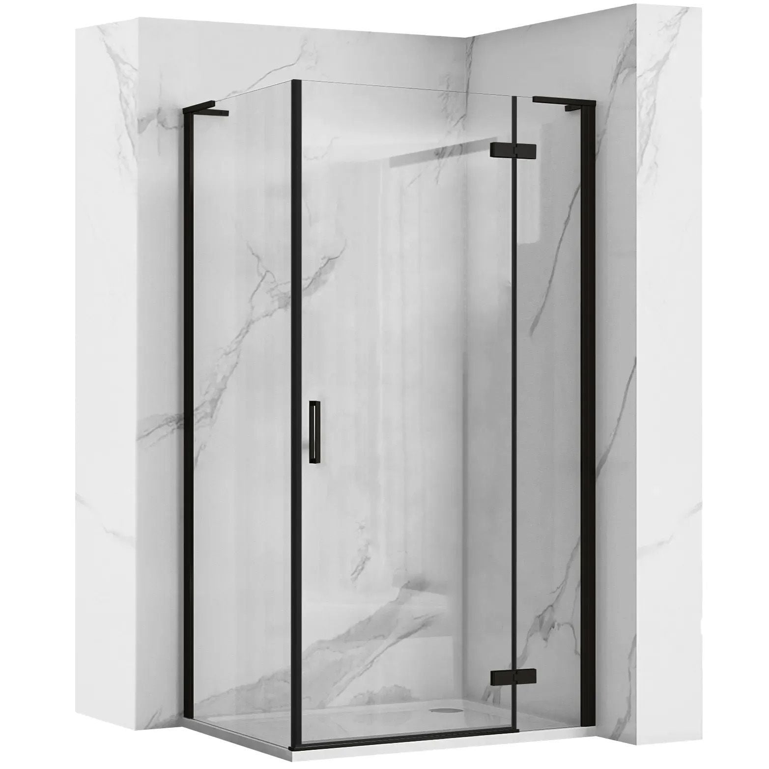 Douchecabine Rea Hugo Black 90x90 cm
