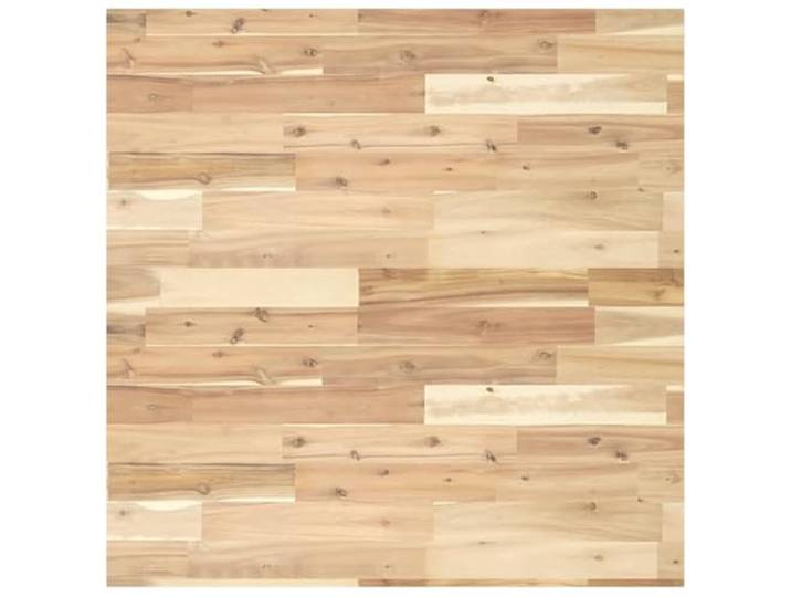 Kaorsrow Tischplatte Massivholz Akazie Quadratisch 80x80x2 cm Unbehandelt Robuste Holzplatte aus naturbelassener Akazie für Esstische im Esszimmer, Bistrotische und individuelle DIY-Möbel Projekte.