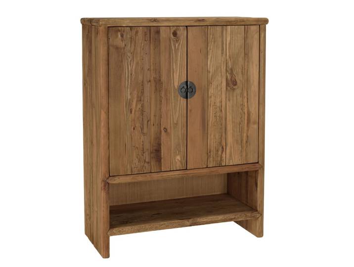 Buffet 2 portes 1 niche bois pin recyclé