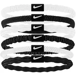 6er Pack NIKE Flex Haargummis Damen 152 - white/black/white/white
