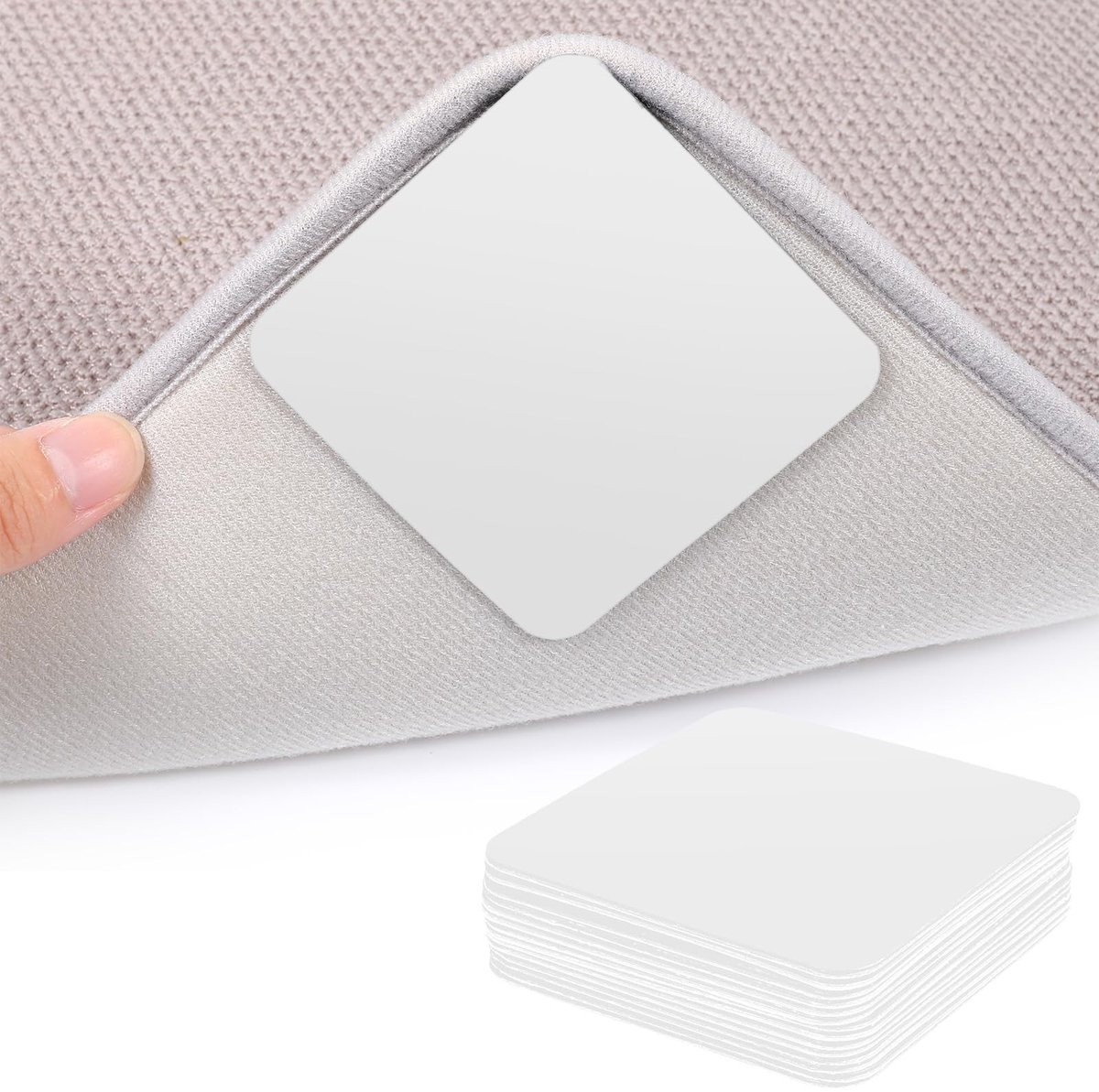 Solidchoice - Set van 16 wasbare antislip tapijtonderleggers