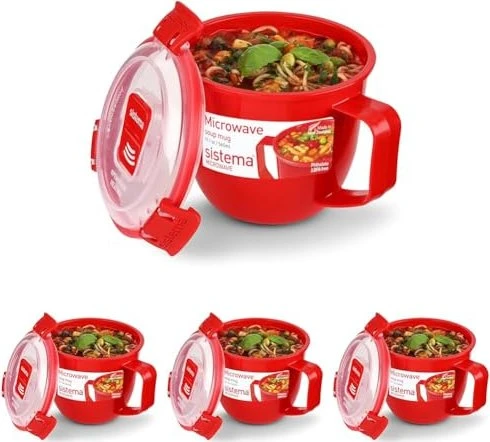 sistema Mikrowellen-Suppentasse rot 565,0 ml, 1 St.