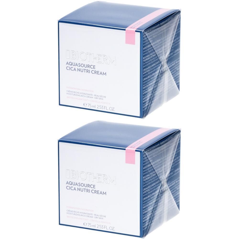 Biotherm Aquasource Cica Nutri Cream 2x 2x75 ml Creme
