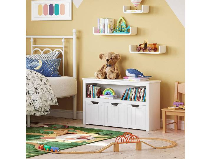 Schuhbank Harwich 102 x 60 x 30cm Weiß