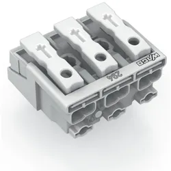 Wago 294-5003 Leuchtenanschlussklemme,Drücker extern,ohne PE-Kontakt,weiß 2945003  - 500 Stück