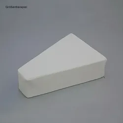 Spreizkeil Gr. 2, 10/25 x 31 x 13 cm mit Kunstlederbezug weiß