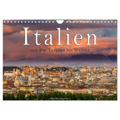 Italien von der Toskana nach Sizilien (Wandkalender 2027 DIN A4 quer), CALVENDO Monatskalender