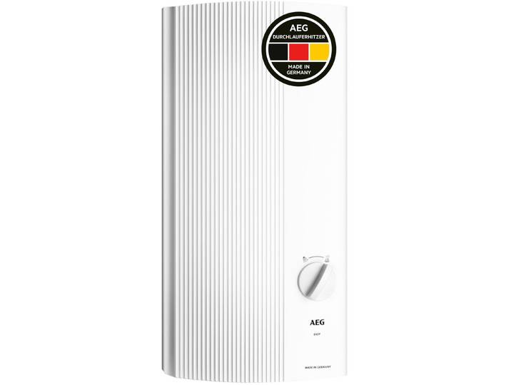 Komfort-Durchlauferhitzer AEG HAUSTECHNIK DDLE EASY 21 kW, guter Warmwasserkomfort , weiß, B:22,6cm H:48,5cm T:9,3cm, Durchlauferhitzer, Komfort-Durchlauferhitzer, zwei feste Temperatureinstellungen für Dusche und Spüle