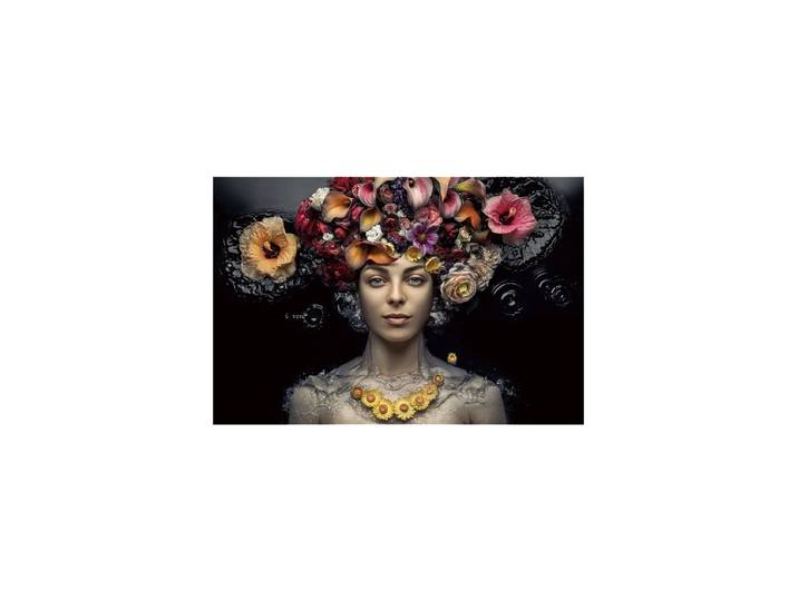 Glasbild „Magic Flowers“ 80 x 120 cm Multicolor Crea Collection
