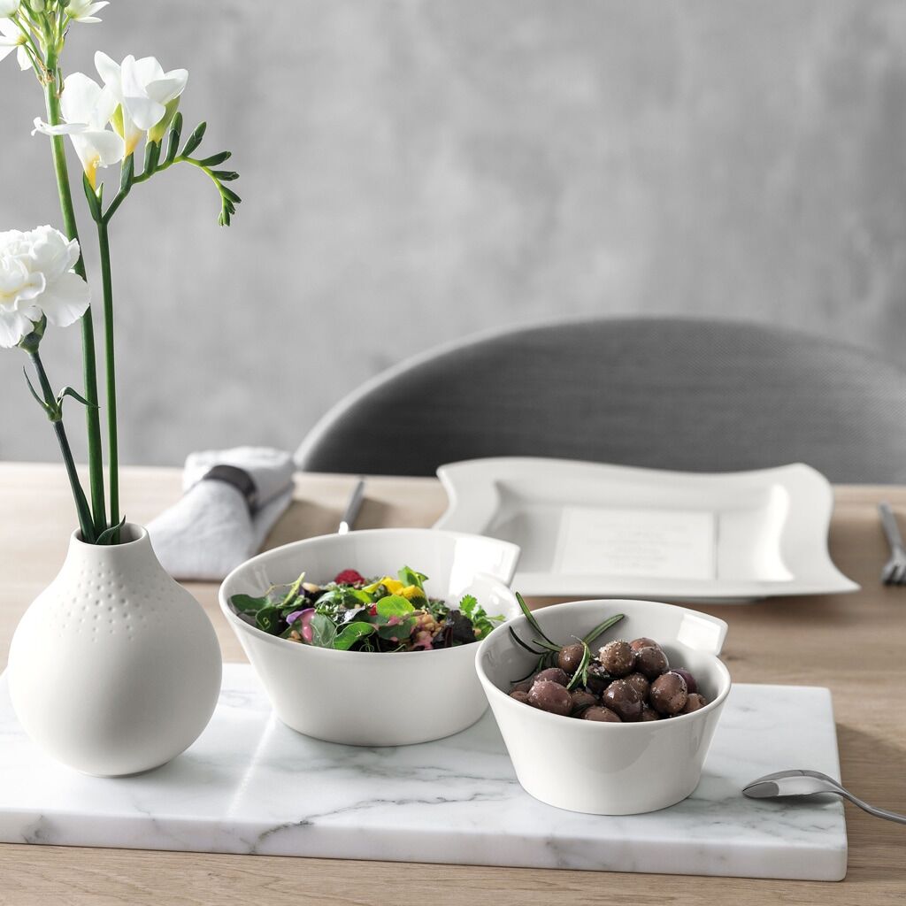 Schale VILLEROY & BOCH "Terrine NewWave 3 Liter weiß", weiß, Schüsseln, Schale