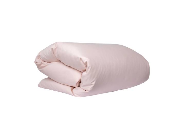 Mille Notti Housse de couette Satina Rose, 220x220cm
