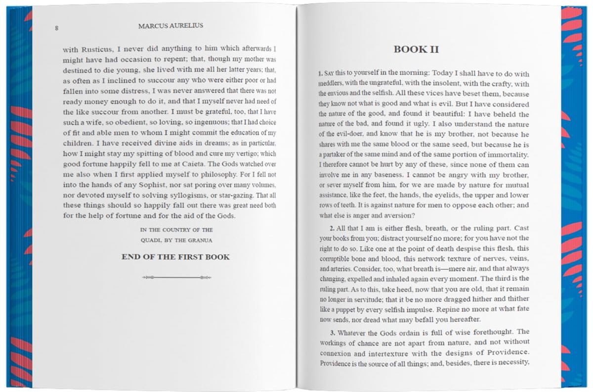 Wilco International LLP Meditations by Marcus Aurelius - Wilco Classics Sprayed Edge Premium Hardback Edition - Stoic Philosophy Classic - Adult Non Fiction Gift Book