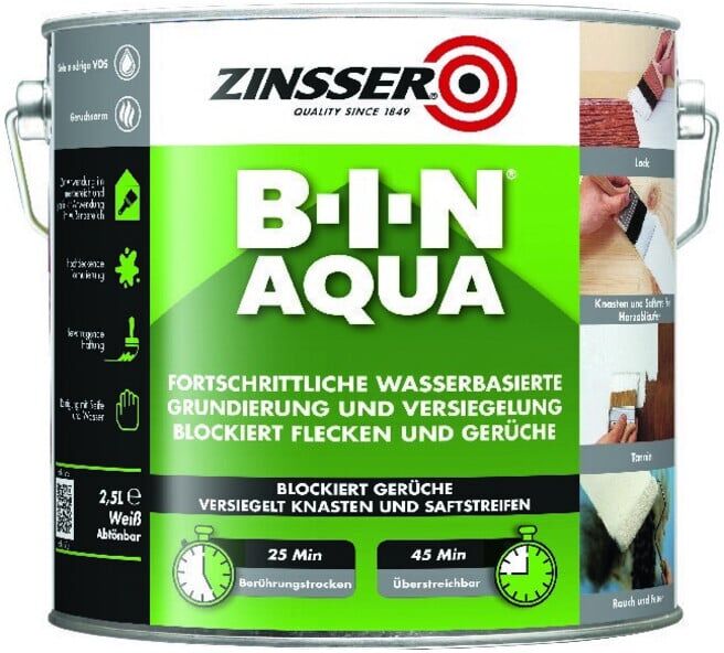 ZINSSER Bin Aqua 2,5 L ; RUST-OLEUM (849.DE.2.5)