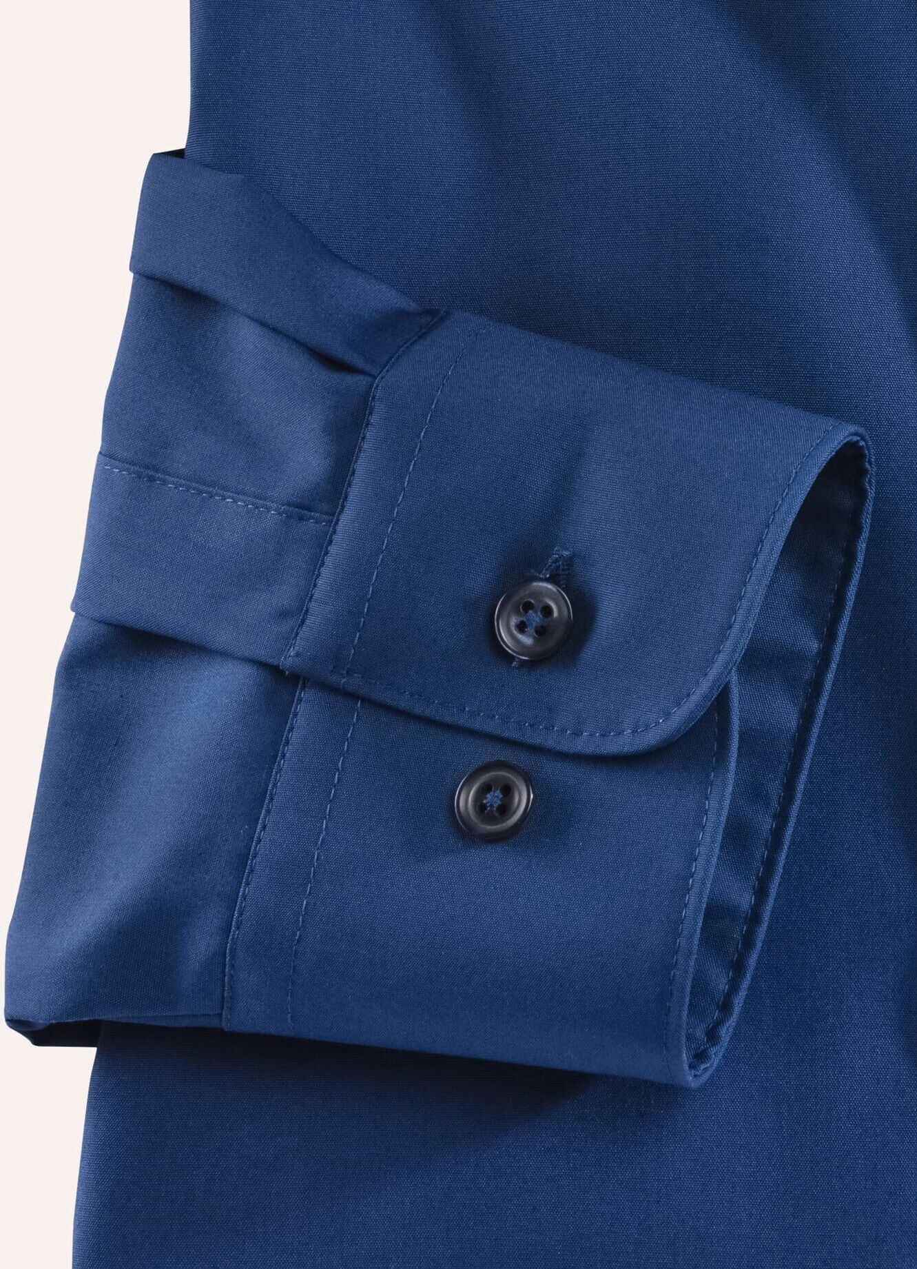 Walbusch Extraglatt-Hemd Kent-Kragen, Comfort Fit, Farbe Blau, 41, reine, bügelfreie Baumwolle Kent-Kragen Herren