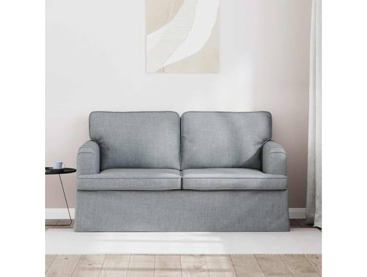 KTHLBRH Sofa hellgrau 144 x 80 x 85 cm Stoff Minimalistisches Design, modulare Struktur, ergonomischer Sitz, geeignet für Wohnzimmer und Büro