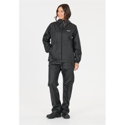Outdoorjacke WEATHER REPORT "Packway", Damen, Gr. 46, schwarz (schwarz, schwarz), 100% Polyester, unifarben, normal, ohne Ausschnitt, Jacken Outdoorjacke, mit Bionic Finish DWR-Ausrüstung
