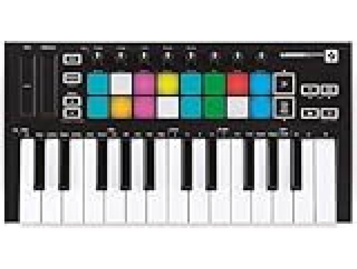 Novation Launchkey Mini [MK3] — Clavier maître MIDI USB portable de 25 touches avec intégration de STAN. Mode d'accords fixes et arpégiateur — pour la production musicale