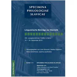 Linguistische Beiträge zur Slavistik, Fachbücher von JungslavistInnen-Treffen