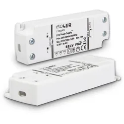 ISOLED LED Trafo 12V/DC, 0-15W, ultraflach, SELV ISO-113049